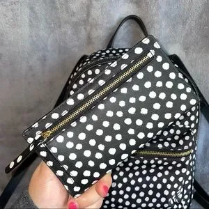 kate spade | Bags | Kate Spade Black And White Nylon Polka 